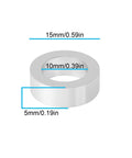 Aluminum alloy gasket from 10 Pcs Bicycle Frame Wheel Hub Spacer Gasket Set Aluminum Alloy 15x10x5mm For 10mm Axle Diameter