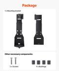 Rock Solid High Lift Jack Mount Bracket For Jeep Wrangler YJ TJ JK JL showing mounting bracket with screws and bushings.