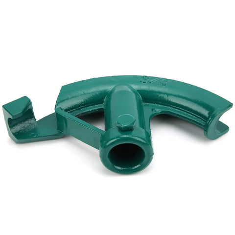 Smooth Bend 21mm Pipe Bender Manual Tube Bending Tool For Copper Aluminum Steel PVC, green steel construction for precise bending.