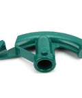 Lwuey Steel Pipe Bender Port Aluminum Cast Tube Bending Tool Conduit Hand Benders angled view, heavy duty green steel design.
