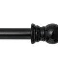 1 Inch Black Curtain Rods Beefy Heavy Duty Adjustable Splicing Curtain Rod With Brackets Fits 30 To 44 Inches Easy Install Hardware