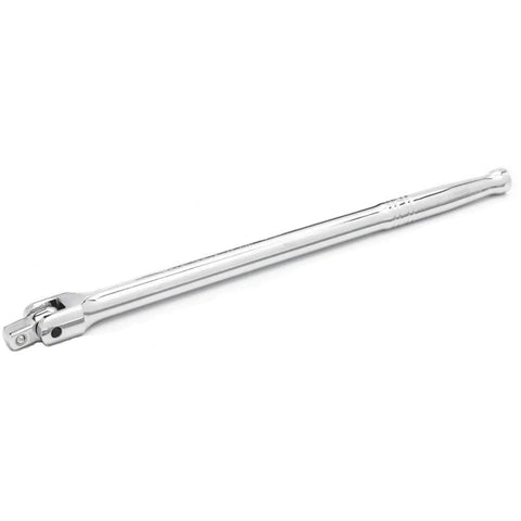 Single tool from 4 Piece Breaker Bar Set With Ball Detent For Secure Socket Retention And Ergonomic Grip Handle, Bright Chrome Finish