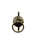 50 Pcs Antique Bronze Metal Ring Pull Handles for Jewelry Boxes Cabinets and DIY Projects, front view showing design details