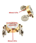 Dual Wheel Roller Guide for PT-31 LG-40 Torch, 40mm diameter, 46mm length, designed for Cut-35 Cut-40 Cut-50d, adjustable standoff.