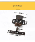 Upgrade Your Kitchen And Closets With These 12Pcs Bronze Cabinet Latch Springs That Lock Doors Fast Without Making A Sound While Keeping Things Neat And Organized For Sure - size specifications of bronze latch springs.