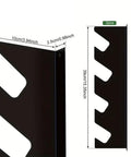 Wall Mounted Tool Organizer Rack For Garage And Shed Space Saving Storage Bracket That Holds Shovels Rakes And More Black Durable Garden Tool Holder For Easy Access And Quick Reach, 2pcs black steel, 39cm x 10cm