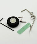 Tail Wheel Bracket DIY Assembly Kit for RC Planes and Helicopters, Lightweight 25mm Foam Wheel, 2mm Wire Diameter