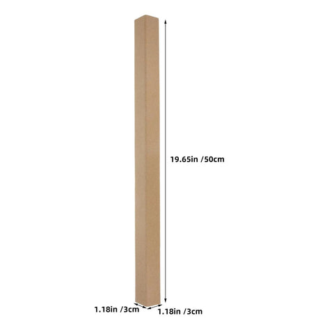 Heavy Duty L Shaped Cardboard Corner Protectors Set Of 20 Pcs Wall Edge Guards for shipping and moving, 19.65in x 1.18in
