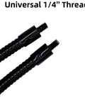 Close-up of universal 1/4 inch thread on the Golf Monopod Selfie Stick With Phone Holder For Swing Training Aid Grab And Go Portable.