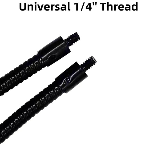 Close-up of universal 1/4 inch thread on the Golf Monopod Selfie Stick With Phone Holder For Swing Training Aid Grab And Go Portable.
