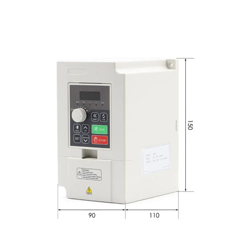 Heavy Duty 1500W VFD Inverter For 110V And 220V Motors With Smooth Speed Control Variable Drive And Rugged Industrial Performance Plug Play Setup Ensuring Long Term Operation For Heavy Workloads And Motor Compatibility Anywhere You Go Today, white 150x110x90mm