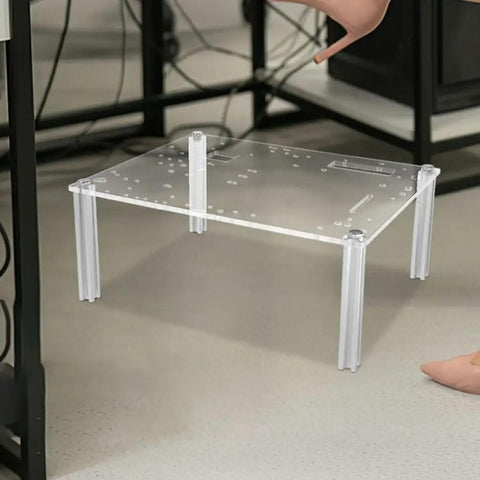 Open Air PC Case Bracket For Micro ATX Motherboards Open Frame Rig Stand Compact Chassis Stable Base For Component Testing Clear Design