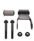 Leaf Spring Shackle Repair Kit Direct Bolt In With Bushing And Mounting Hardware For 1997 To 2010 Dodge Dakota And 2000 To 2003 Ram 1500 Rear Suspension Includes Two Shackles Two Spring Bushings Four Mounting Bolts And Four Lock Nuts