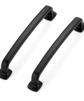 Black 5 Inch Arch Cabinet Pulls Set Of 30 For Kitchen Cabinets And Dresser Drawers, Solid Zinc Alloy Drawer Handles