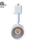 Six Pack LED Track Lighting Heads For Single Circuit H Type Rails, Dope Ceiling Spotlight, white finish, front view