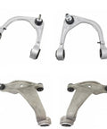 Heavy duty control arms and ball joints for RWD Cadillac CTS, metal construction, designed for upgrading suspension and improving driving.
