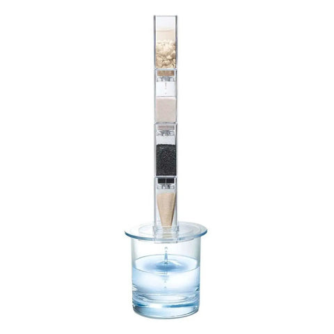 DIY Water Filtration Kit For Kids Hands On Science Fun To Build Your Own Water Purification Plant Solar Powered Disinfection Real World STEM Learning Toy For Home And Classroom, clear tower