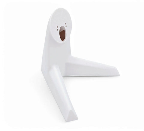Fresh Desk Vibe Stand Mount For Unifi Instant Cameras G3 G4 G6 Clean White Look side view showing elevated design and concealed USB routing.