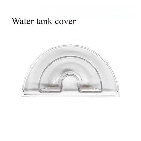 Clear View Water Tank Cover For Capsule Coffee Machines, Double Leak Proof Lid, Visual Level Indicator, Transparent, Half-Moon Shape