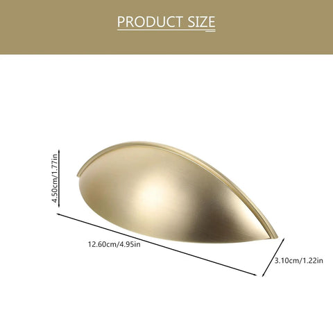 Half Circle Zinc Alloy Door Handles And Drawer Pulls In Dope Brushed Metal Finish Set Of Four Easy Install Cabinet Hardware sizes.