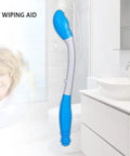 Foldable Long Reach Wiper For Self Wipe Aid Bottom Wiping Wand With Ergonomic Handle in modern bathroom setting