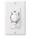 60 Minute In Wall Countdown Timer Switch For Auto Off Fans And Lights, Old School Spring Wound Mechanical Timer, White Finish
