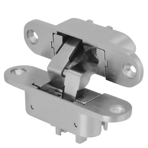 Two Pack 180 Degree Concealed Cross Door Hinges for Gates Doors Cupboards and Furniture Alloy Hidden Hinge Set with Slick Smooth Quiet Operation for Folding Doors Built Tough with Durable Alloy Construction QQAMOGNNK