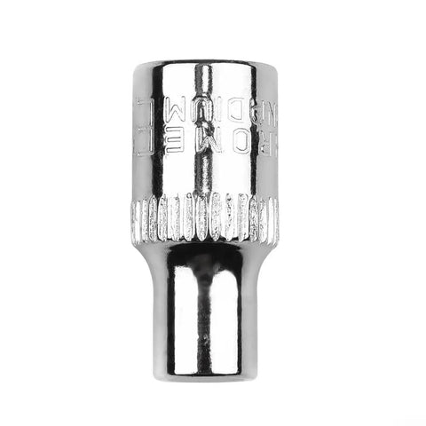 Must-Have 6 Piece E Socket Set For Auto Repair. Tough Heat Treated Steel Bits Covering E4 To E10 Star Female Bolt Removal. Perfect Mechanic Kit Tool Gear! chrome E socket, polished steel, single piece