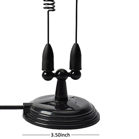 Beefy Dual Band VHF UHF Magnetic Base Antenna For 2m And 70cm Radios With 3.5 Inch Mount And 13 Foot RG58 Cable PL259 UHF Male