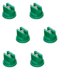 Pack Of 6 Flat Spray Tips 80 Degree Polymer With Stainless Steel Insert For Precision Spraying 0.15 GPM At 40 PSI TP80015VS VisiFlo