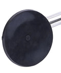 Close-up of Heavy Duty Glass Suction Cup With Stainless Steel Handle for lifting heavy tiles, highlighting the black suction pad.