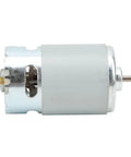 Ultra Premium Rs 550 12V Dc Electric Motor Cranked Out To Deliver Badass 22000 Rpm for heavy-duty tools, shown in side view.