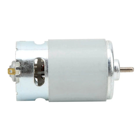 Ultra Premium Rs 550 12V Dc Electric Motor Cranked Out To Deliver Badass 22000 Rpm for heavy-duty tools, shown in side view.