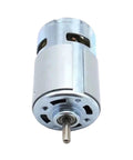 No Nonsense DC 12V 775 RS775 Motor With Double Ball Bearings For High Rpm And Serious Torque, showing front view of metal casing.