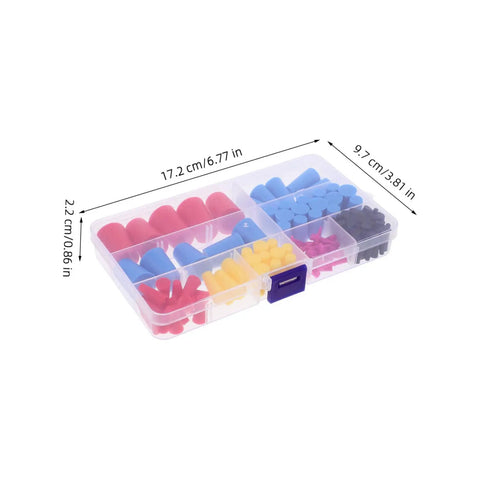 Heavy Duty Flexible Silicone Water Sealing Plugs With Tapered Design For High Temp Lab Use And Secure Stopper Kits To Prevent Leaks, assorted sizes in organizer