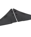 Hydrofoil Stabilizer For 5 To 150 HP Outboards And Sterndrives in PA66 black plastic, top view of stabilizer showing mounting holes.