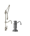 Heavy Duty Kitchen Faucet With A Smooth Pull Down Sprayer And Slick Hook Spout Design In Distressed American Bronze Finish, featuring a stylish hook spout and elegant design.
