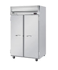 Horizon Top Mount Commercial Freezer With Hd Led Lighting And Reliable Locks, Dual Snap Shut Panels keeping contents cold.