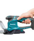 Hand holding 18V LXT Cordless Grass Shear With Hedge Trimmer Blade, Go-To Yard Tool, 2-In-1 Quick Blade Change, Up To 3 Hours Runtime