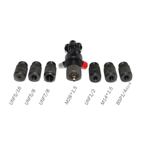 XZGK-01D Digital Hydraulic Accumulator Nitrogen Charging Tools And Pressure Test Kit connectors and adapters arrangement