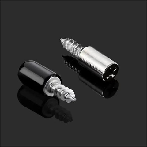 Heavy Duty Self Tapping Screws With Rubber Sleeves 40 Piece Set showing black and silver cross drive screws for cabinet support.