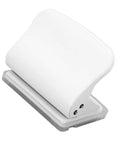 Manual 10 Hole Punch for Loose Leaf Paper A4 to A6 and B5 Sizes, 10 Sheets Capacity, sturdy metal body, top view