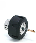 Solid ER11 Spring Collet For CNC Routing Fits 1-8mm Tools, black with metal grip, for secure milling and engraving.