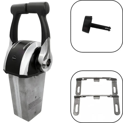 Beefed Up Twin Engine Console Remote Control Box for Dual Outboard Boats, Top Mount Throttle With Trim Switch, Gen II Cables