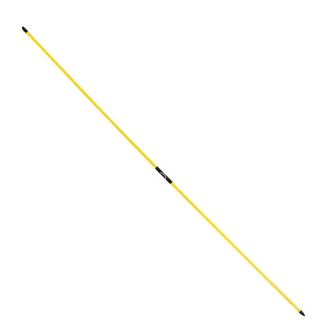 Two 48 Inch Golf Alignment Sticks Swing Trainer Yellow Set Of 2 With Portable Storage Tube To Improve Your Swing Plane Alignment And Consistency