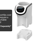 White Baby Brezza Formula Pro Mini baby formula mixer with detachable stand