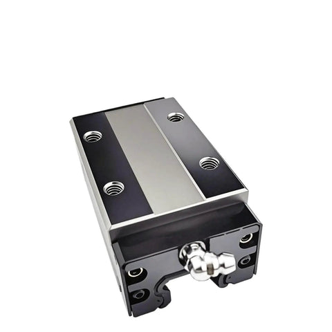 Close-up of Beefy SHS55R SHS55LR Linear Block Guide Rail System, highlighting durable block, part of 2000mm heavy duty set for precision.