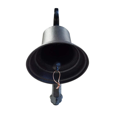 Rustic Cast Iron Doorbell For Homes Large Outdoor Door Bell For Entry Kitchen And Dinner Bell Black No Battery Chime Weatherproof