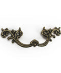 Retro Chinese Zinc Alloy Drawer Cabinet Door Handle For Antique Furniture with ornate brass finish and detailed design.