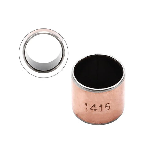 Three Piece Self Lubricating Oilless Bushing Sleeve Bearing 0.55 Inch Bore 0.62 Inch Outside Diameter 0.59 Inch Length Carbon Steel Sintered Bronze showcases detailed view of bushing.